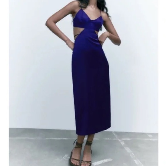satin effect cut out dress zara Zara | Dresses | Zara Satin Effect Cut Out Dress Nwt Xs